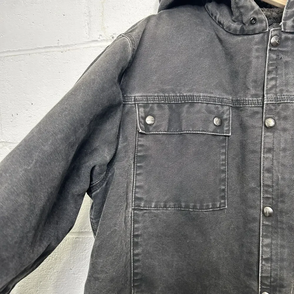 Carhartt Sandstone Hooded Multi-Pocket Jacket “Black” J284 - Picture 4 of 16